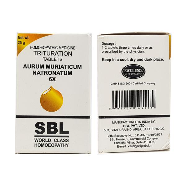 SBL Aurum Muriaticum Trituration Tablet 6X